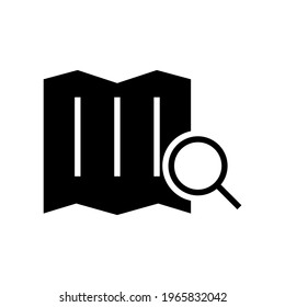 search map icon or logo isolated sign symbol vector illustration - high quality black style vector icons
