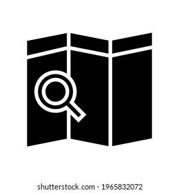 search map icon or logo isolated sign symbol vector illustration - high quality black style vector icons
