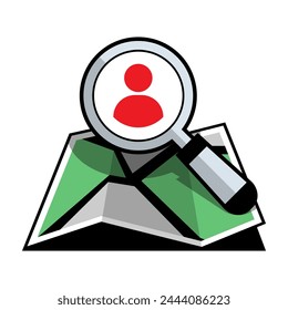 Search map navigator icon vector illustration