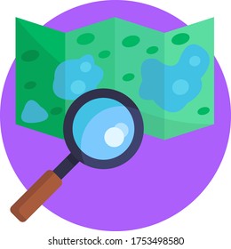 search map vector illustration icon
