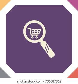 Search market vector icon