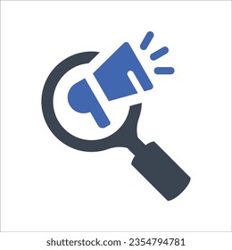 Suchmarketing-Symbol, Vektorgrafik