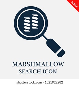 search Marshmallow icon. Editable search Marshmallow icon for web or mobile.