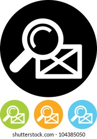 Search message - Vector icon isolated