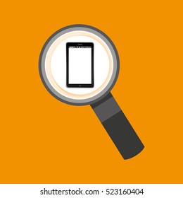 search mobile phone navigation vector illustration eps 10