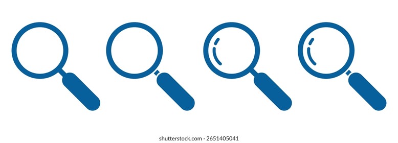 search modern line style icon . magnifying glass icon . eps 10 