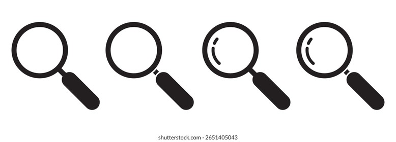 search modern line style icon . magnifying glass icon . eps 10 