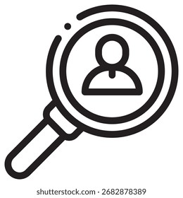 Search Modern Vector Icon – Minimal Illustration Symbol Template for Web Mobile App UI Design