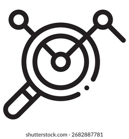 Search Modern Vector Icon – Minimal Illustration Symbol Template for Web Mobile App UI Design