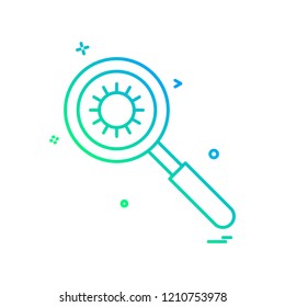 search molecules icon vector design