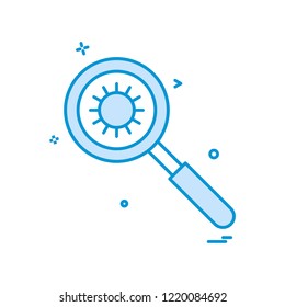 search molecules icon vector design