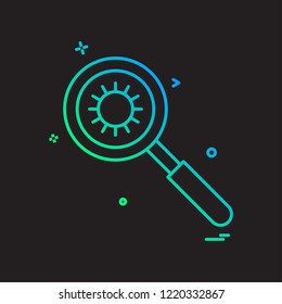 search molecules icon vector design