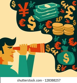 search of money