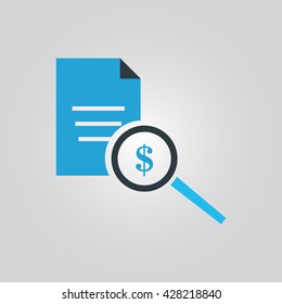 search money icon. search money sign. search money vector