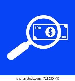 search money icon vector
