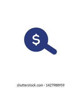 Search money, Icon Vector Logo Template