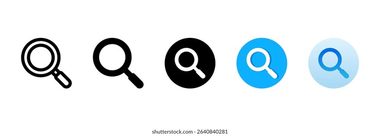 Search Multi Style Icon Set