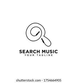 Search Music Logo Design Template