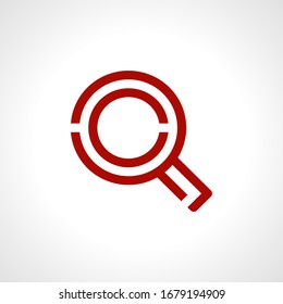search music player icon red