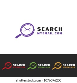 Search My Mail. Vector template.