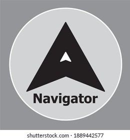 search navigator vector icon. eps 10