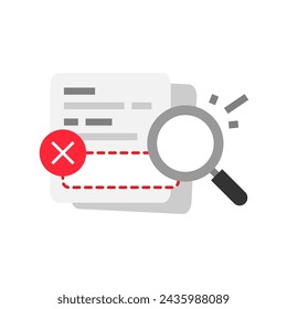 search not found. no result, data or information not available concept illustration flat design vector. simple modern graphic element for empty state ui, infographic, icon