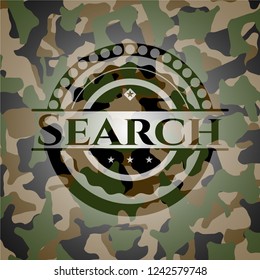 Search on camouflaged texture