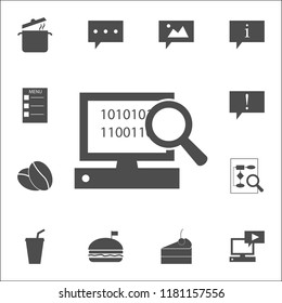 search on computer icon. web icons universal set for web and mobile