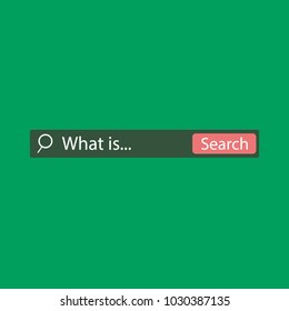 search on green background. vector