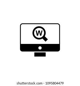 search on the Internet icon. Element of web icon for mobile concept and web apps. Isolated search on the Internet icon can be used for web and mobile on white background
