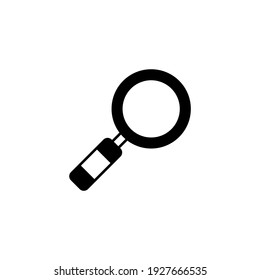 Search on internet icon in solid black flat shape glyph icon, isolated on white background 