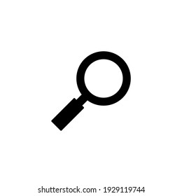 Search on internet icon in solid black flat shape glyph icon, isolated on white background 