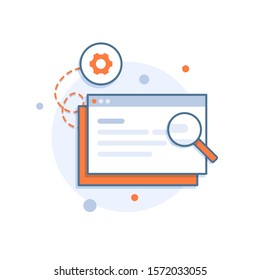 Search on the internet web page design