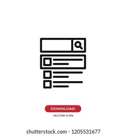 Search on web vector icon