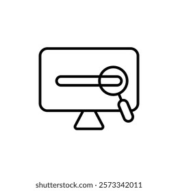 Search online icon Flat fill set collection
