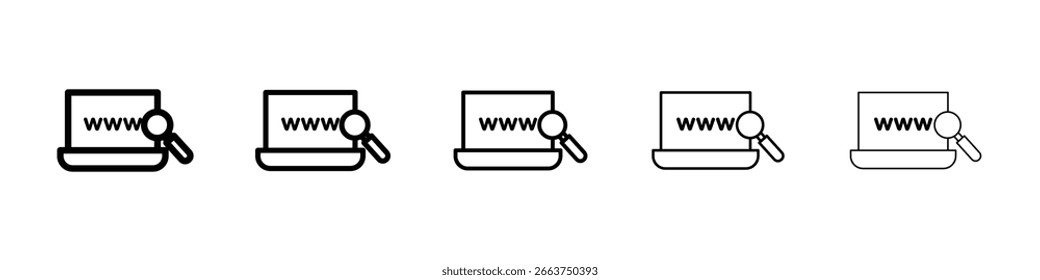 Search online icon vector collection. EPS 10