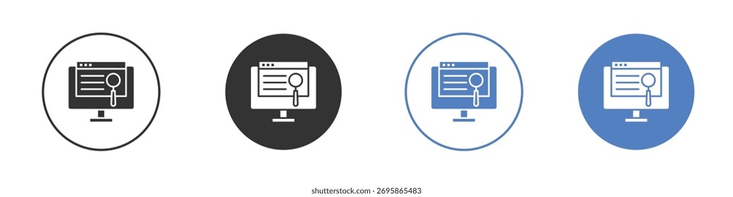 Search online icon vector. Logo Template illustration design