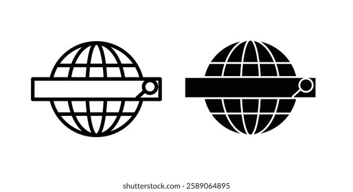 Search online icons thin line illustrations designs