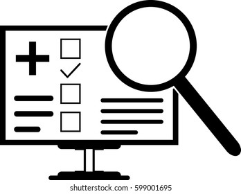 Search online instruction icon