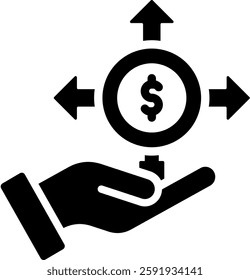 Search Opportunity Icon Glyph Vector Illustration
