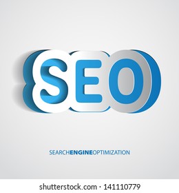 Search optimization concept sign in paper style - vector