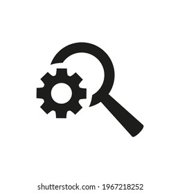 Icono de optimización de búsqueda en fondo blanco.