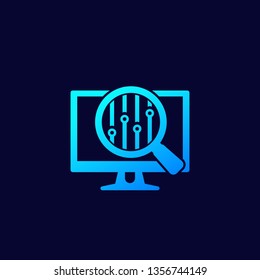 search optimization icon, vector