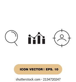 Search Optimization icons  symbol vector elements for infographic web