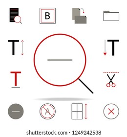 search out icon. text editor icons universal set for web and mobile