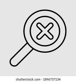 search outline icon isolated vecctor illustration