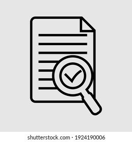 search outline icon isolated vector illustration