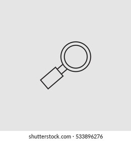search outline icon vector sign symbol illustration, can be used for web and mobile desgn