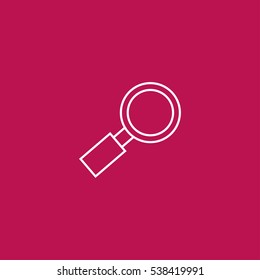 search outline icon vector sign symbol illustration, can be used for web and mobile desgn