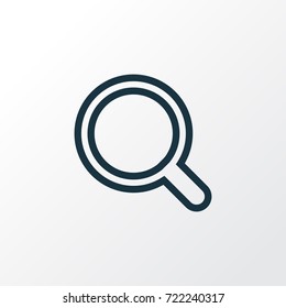 Search Outline Symbol. Premium Quality Isolated Magnifier Element In Trendy Style.